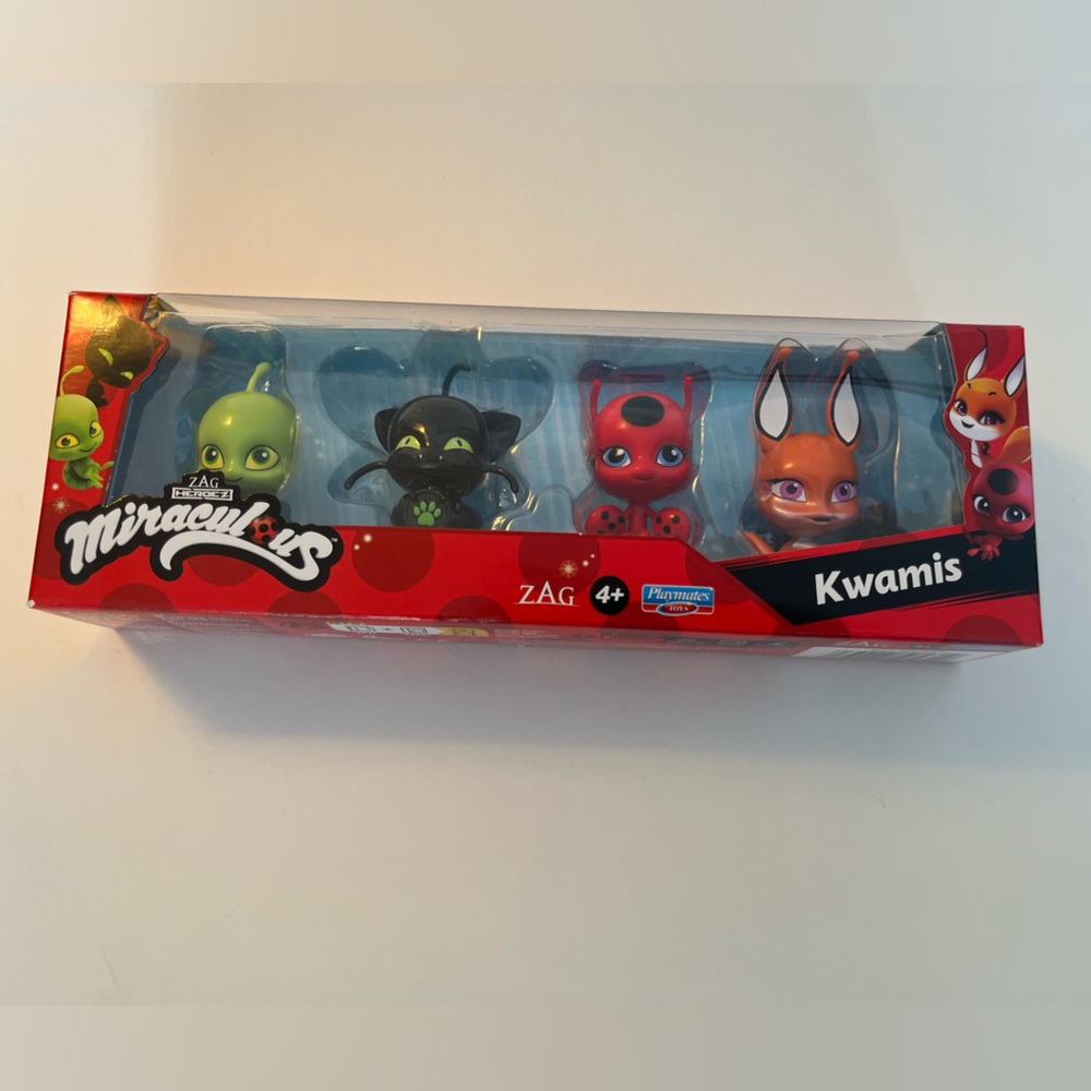 Miraculous Kwamis Dragon Zag Heroez 4Pk - NEW SEALED Playmates Toys